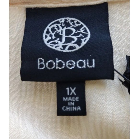 Bobeau Top Womens 1x Flutter Cuff Bohemian - Picture 4 of 8